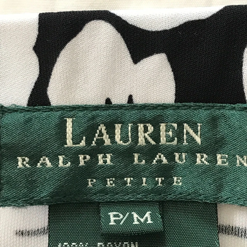 Falda Lápiz Lauren Ralph Lauren Mujer PM Negra Floral Mini Preppy Foto 3 de 4