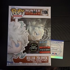 Funko POP Killua Zoldyck Anime Exclusive #1106 Signed By Cristina Vee w/PSA