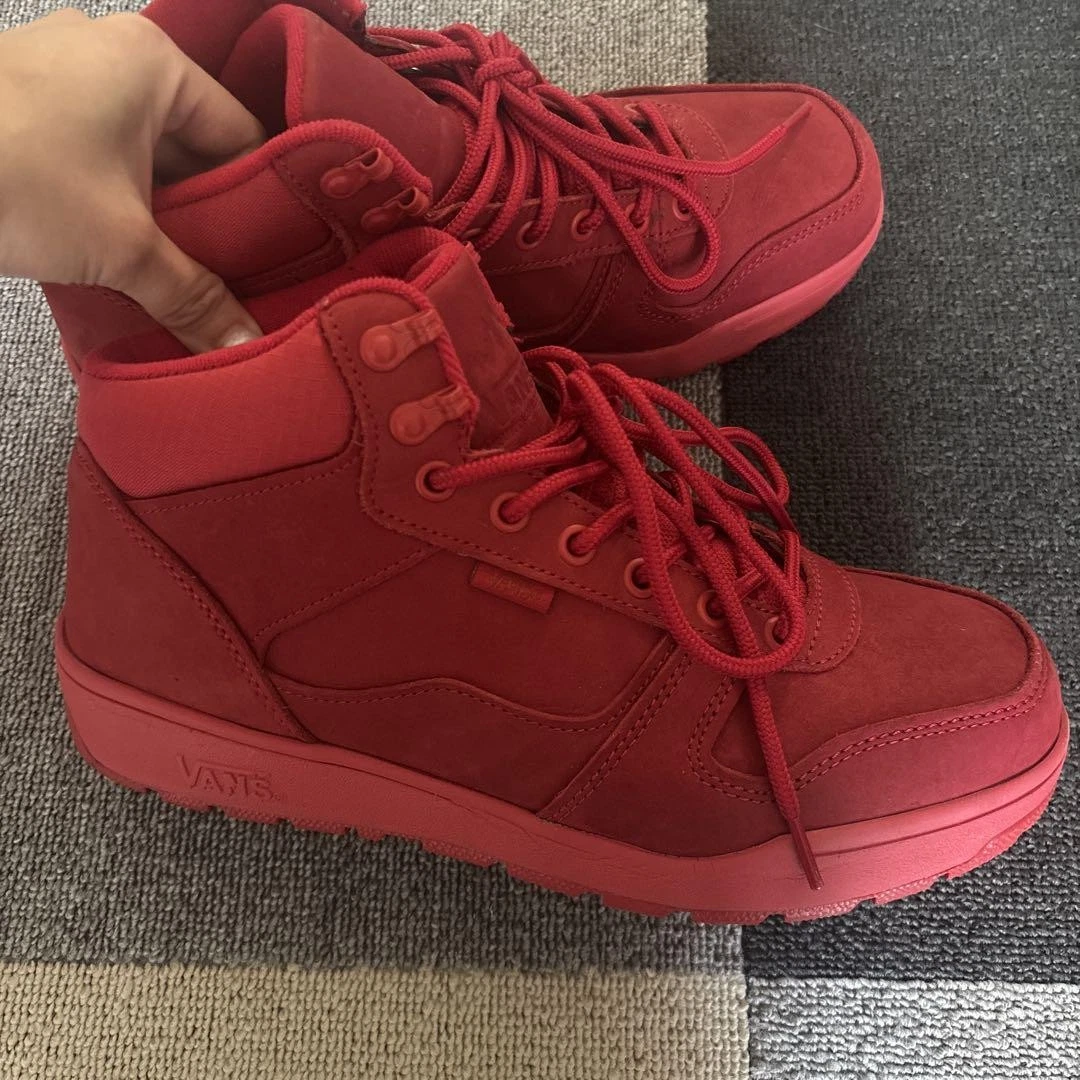 Vans Uomo 9.5US Rosso Taglio Alto m13_0714