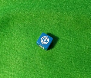 Star Wars Blue Die Galactic Battle Game The Clone Wars TCW 2010 DICE
