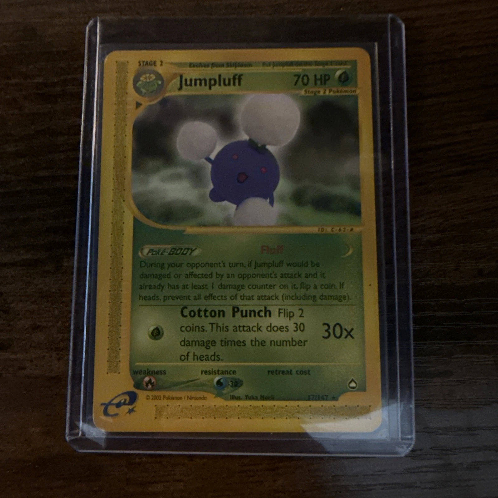 Pokemon Aquapolis Jumpluff Non-Holo Rare 17/147 EXCELLENT