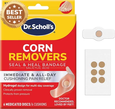 Corn Remover Duragel Technology 6ct Fast Pain Relief Cushion Protection - image 1 of 4