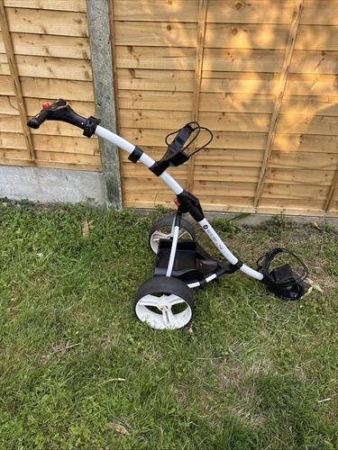 Motocaddy S1 Electric Trolley, White, EASILOCK, No Battery, Very Good