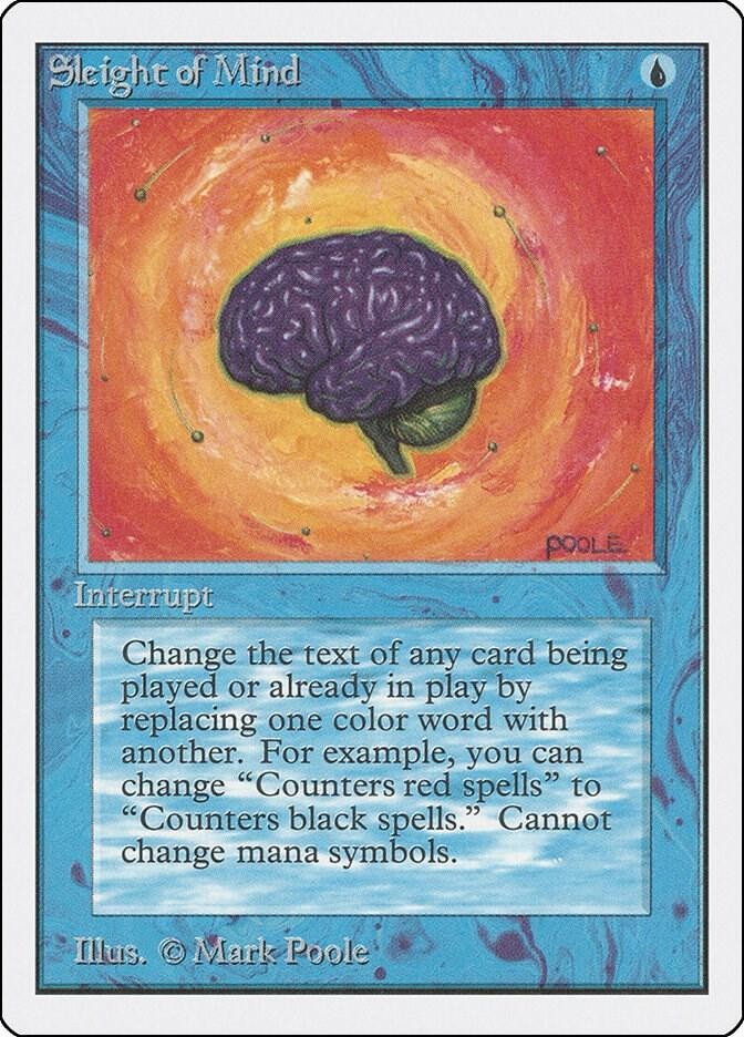 Sleight of Mind x1 Unlimited - EX/NM MTG 4RCards