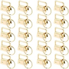 Key Fob Hardware,20 PCS 1 Inch Key Fob Keychain with Keychain Rings for Key Chai