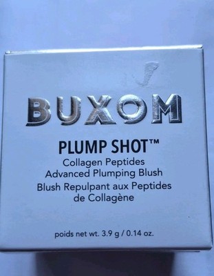 Buxom Plump Shot Plumping Powder Blush W/Collagen & Peptides- Pink Or Coral 