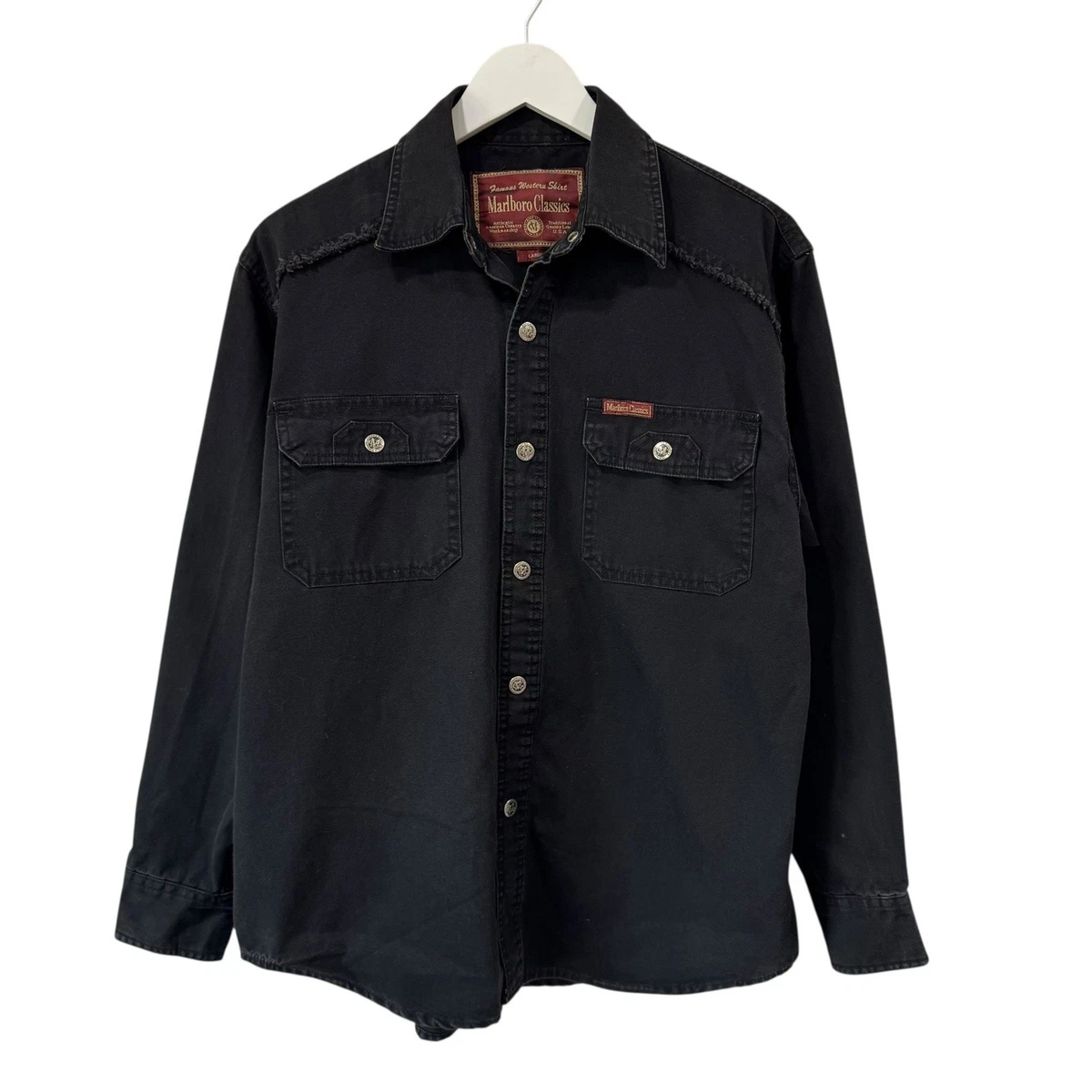 Marlboro Classics Long Sleeve Western Casual Button-Down Shirts