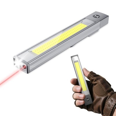 Magnetic LED Work Light,RechargeableFlashlight,6 Modes Portable Flat Flashlig...