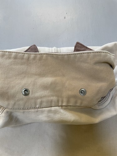 Vintage Carhartt Tan Canvas Blanket Lined Work Detroit Jacket M/L by Carhartt, $199.99 - Photo 18