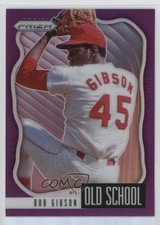 2021 Panini Prizm Old School Purple Prizm Bob Gibson #OS-3 HOF 8em