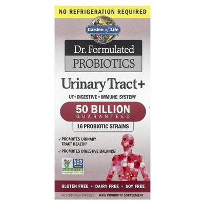 Dr. Formulated Probiotics, Urinary Tract+, 60 Vegetarian Capsules