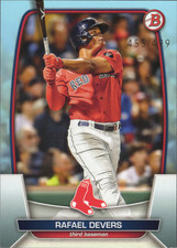 2023 Topps Bowman Rafael Devers #31 Boston Red Sox Sky Blue 455/499