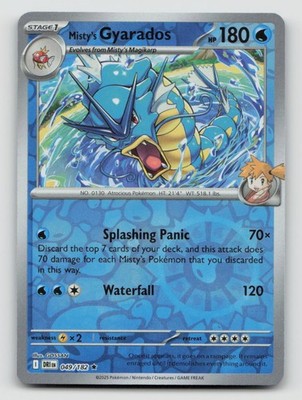 MISTY'S GYARADOS 049/182 Rare Reverse Holo Pokemon DESTINED RIVALS