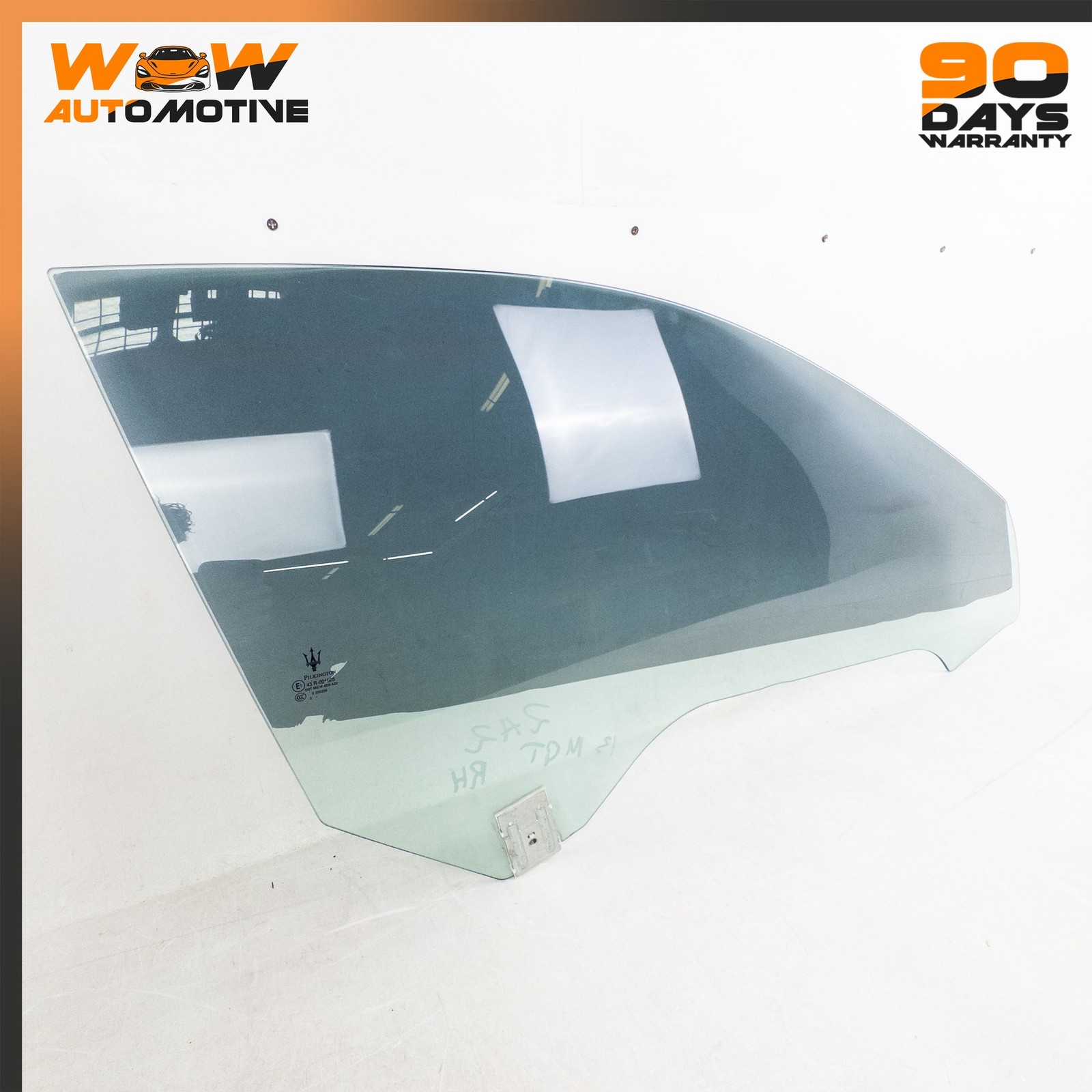 08-19 MASERATI GRANTURISMO S FRONT RIGHT PASSENGER SIDE DOOR GLASS WINDOW OEM