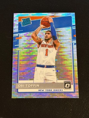 Obi Toppin RC 2020-21 Panini Optic Target Holo Silver Pulsar #158