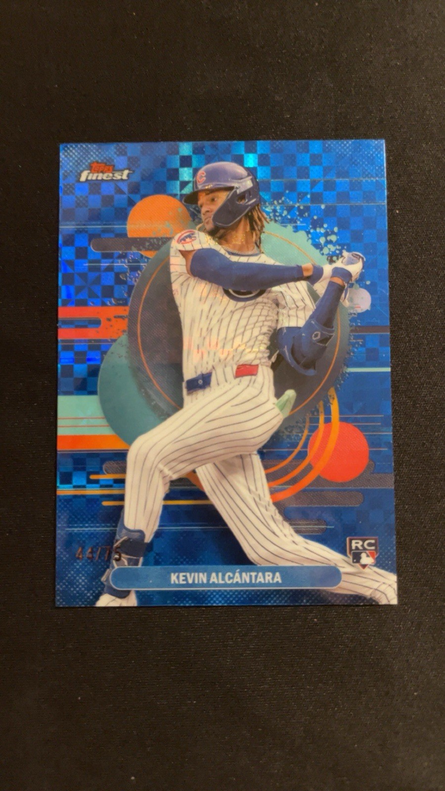 2025 Topps Finest - Uncommon Kevin Alcantara Blue Checkerboard Refractor /75
