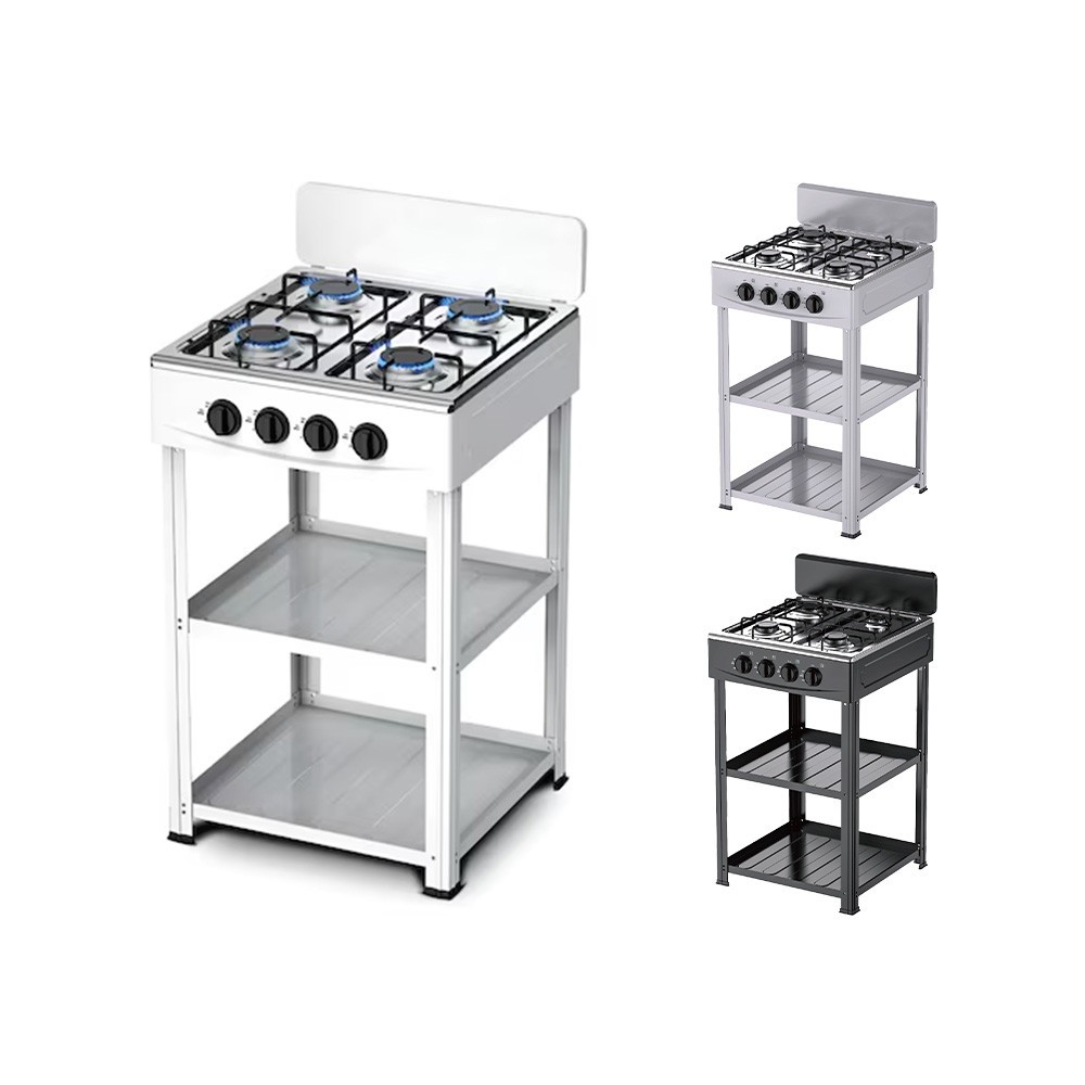 OFFERTA Fornello 4 Fuochi Gas Naturale Alluminio + 2 Ripiani Omaggio