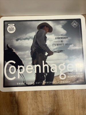 Copenhagen Snuff Tribute To Hard Working Cowboy Lifestyle Vinyl Sign