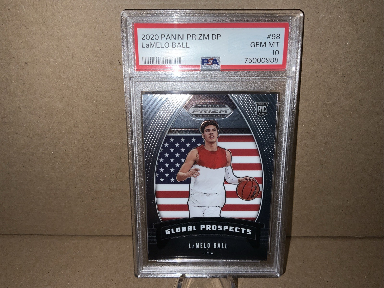 2020-21 Panini Prizm Draft Picks - Global Prospects LaMelo Ball #98 (RC)