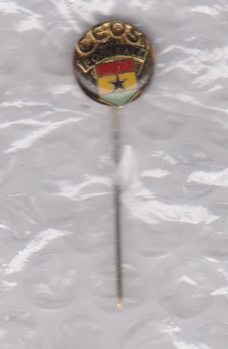 Old Ghana F. A. enamel metal lapel badge (pin) in excellent condition