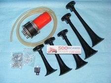 FIAT 500 EPOCA KIT 5 TROMBE PNEUMATICHE MUSICALI "LA CUCARACHA" CLACSON TUNING P