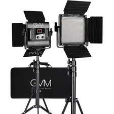 GVM 560 LED Video Light, Dimmable Bi-Color, 2 Packs Photography Lighting with...