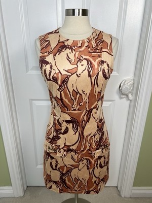 Steve Madden Dress Horse Print Faux Suede Equestrian Western Mini EUC Size  6 | eBay