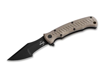 Boker Plus Micro Tracker Folding Knife, 154CM Blade, Micarta Handles W/ Clip