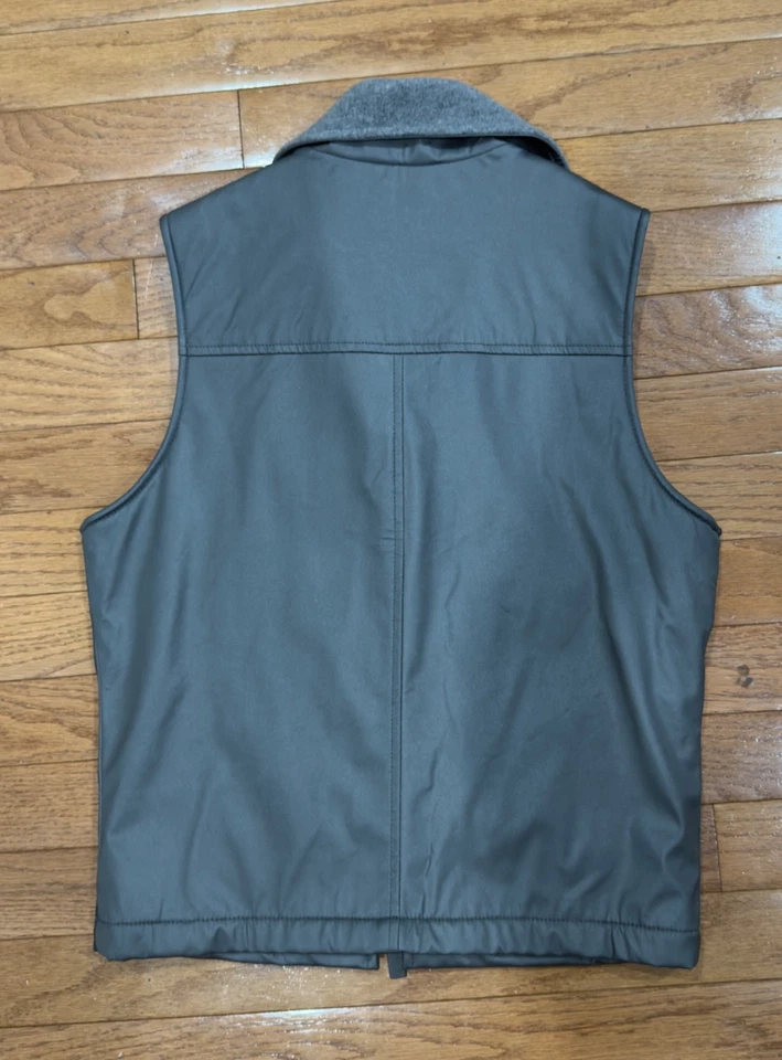 Chaleco GUESS Outerwear Cremallera Frontal Mujer Pequeño Gris De Colección Años 90 Forrado de Vellón Y2K Foto 4 de 4