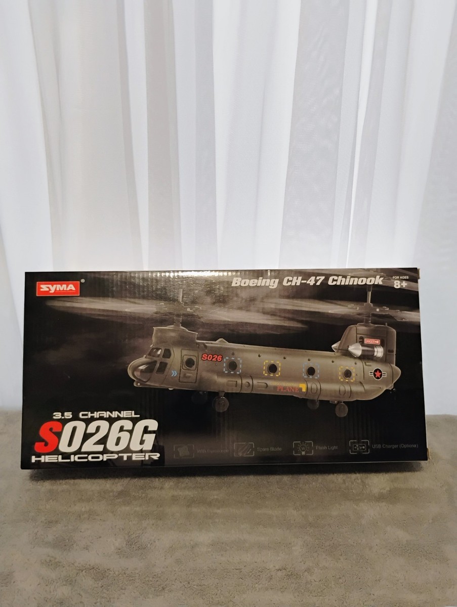SYMA 3-Channel RC US Army Helicopter S022 Chinook New Sealed | eBay