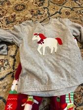 NWT Carter Horse Top Fleece Pants Pajama Set 2 pc Toddler Girl SZ 3T