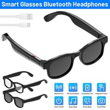 Bluetooth Sunglasses Wireless Headphones Mic Touch Stereo Speaker Smart Glasses