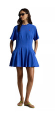 Polo Ralph Lauren Shaped Cotton Jersey Tee Dress Blue Womens NWT M