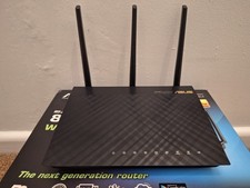 ASUS RT-AC66U Dual-Band Wireless-AC1750 Gigabit Router - Boxed - Great Condition