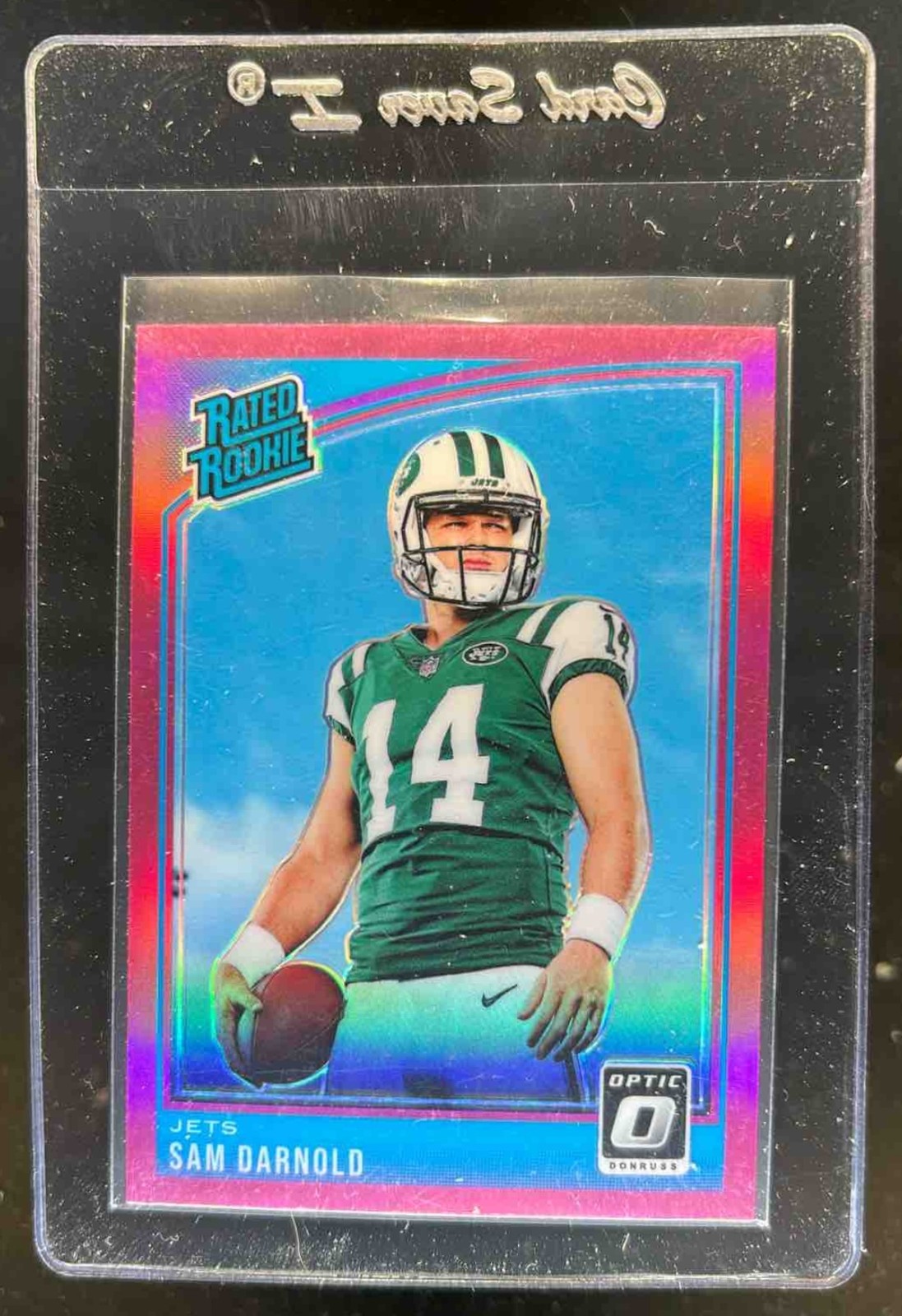 2018 Donruss Optic Sam Darnold Pink Prizm Rookie RC #151 Jets