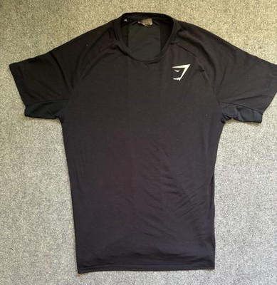 GYMSHARK PERFORMANCE SEAMLESS SHORT SLEEVE SIZE MEDUM WORN BY DAVID LAID