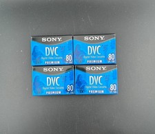 4x tapes Sony DVC Digital Video Cassette DVM80PRL 80LP mini DV Premium Sealed