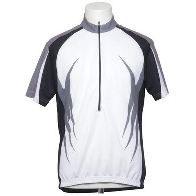 Crane Sports, Fahrradtrikot, Größe: 52, Weiß/Schwarz/Grau, Polyester #bNB
