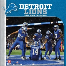 DETROIT LIONS - 2026 MINI WALL CALENDAR 7x7 - BRAND NEW - LICENSED 40562