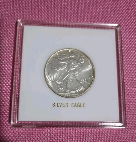 1991 Silver American Eagle 1 oz .999 Fine Coin US $1 Dollar