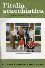 L'Italia Scacchistica dal 1911 la rivista dello scacchista italiano. Anno 1977 c