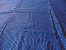 Navy Blue Tiny White Polka Dot Cotton Fabric Quilting 44 x 45 1.22 yd NEW