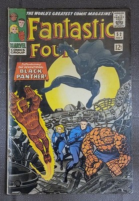 Fantastic Four #52 (1966) First Appearance of Black Panther KEY ISSUE