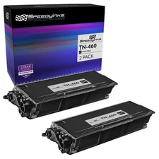 Toner Cartridge Replacement for Brother TN460 High Yield (Black, 2-Pack)