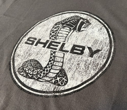 Shelby Cobra Snake Head Vintage Logo Men's T Shirt size XL Carroll Muscle Car - Picture 2 of 5