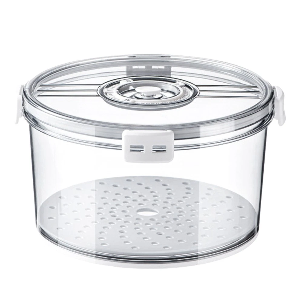 Airtight Bread Box Round Homemade Bread Storage Container Time Recording8712
