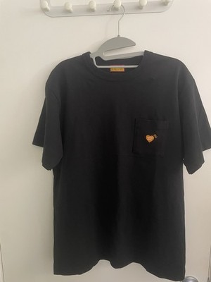 HUMAN MADE Pocket Graphic Print Crew Neck Cotton Tee Black M