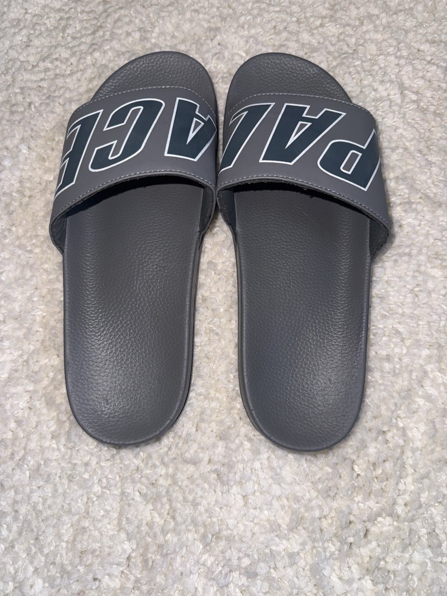 Palace Slider Slide Sandal Gray Logo Men’s Slip-On US 8.5 UK 8 EU 43 View 5