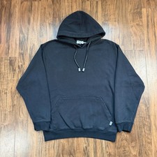 Pro Club Heavyweight Hoodie Sweatshirt Medium Black Blank Pullover Blank