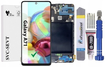 Original OEM Für Samsung Galaxy A71 A715 Display Bildschirm LCD +Rahmen